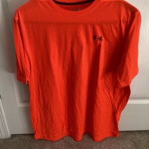 Men’s Under Armour Threadborne Bright Orange Tee Size 2XL